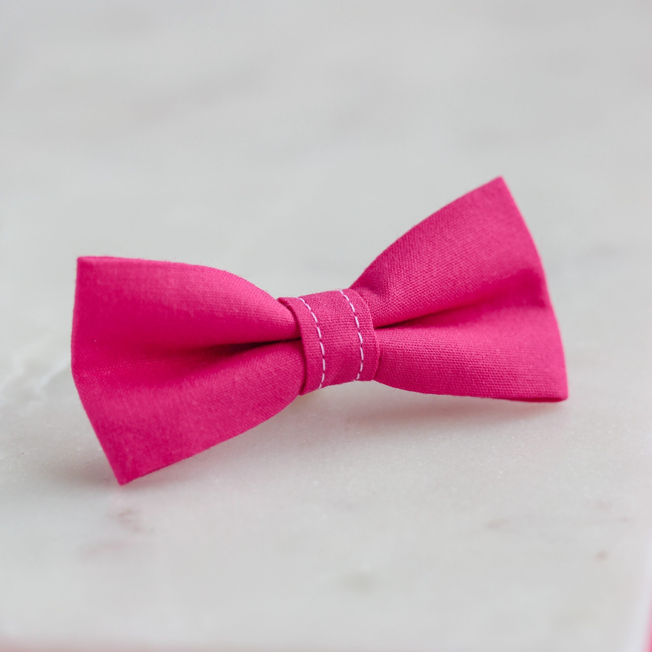 Bright Pink Pet Bow Tie - Image 3