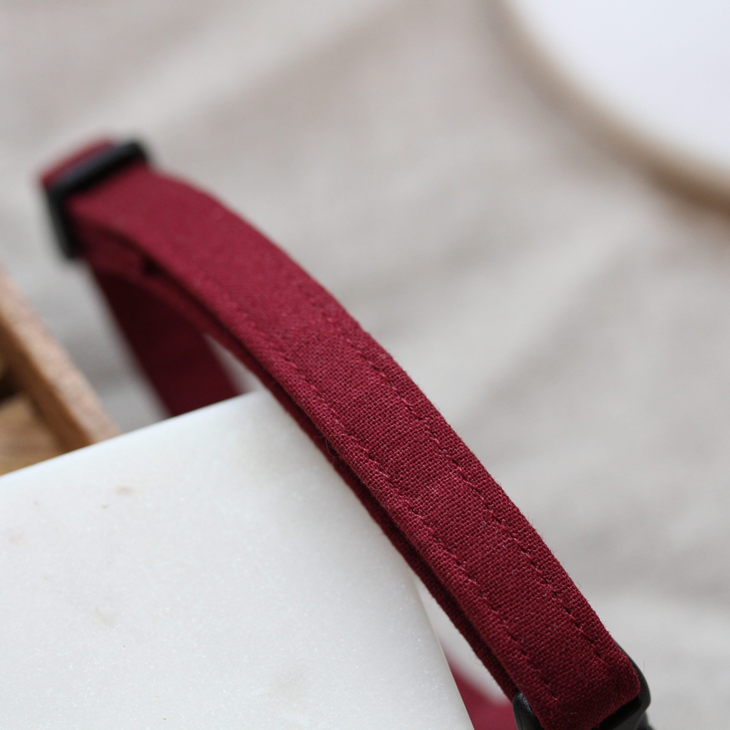 Plain Wine Dog / Puppy Collar - Image 3