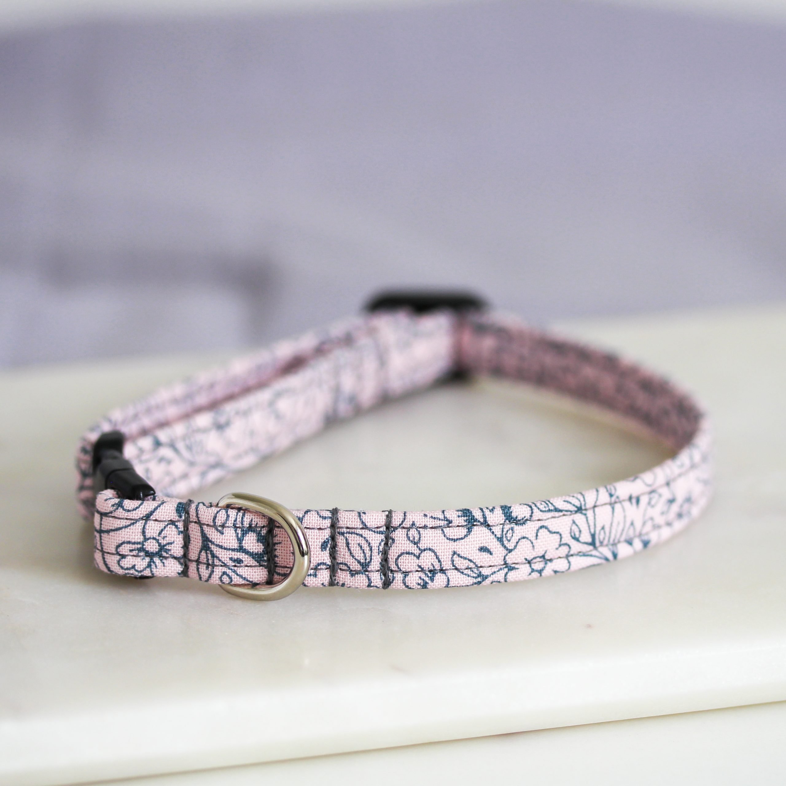 Pink Floral Liberty Dog & Puppy Collar