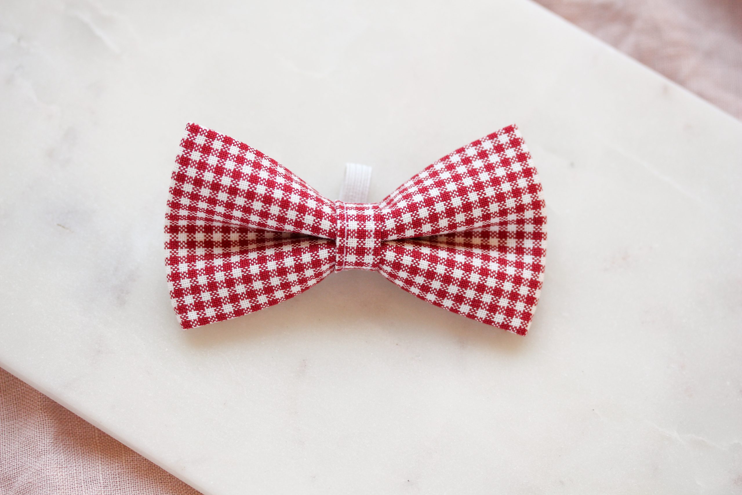 Red Gingham Festive Pet Bow Tie - Image 6